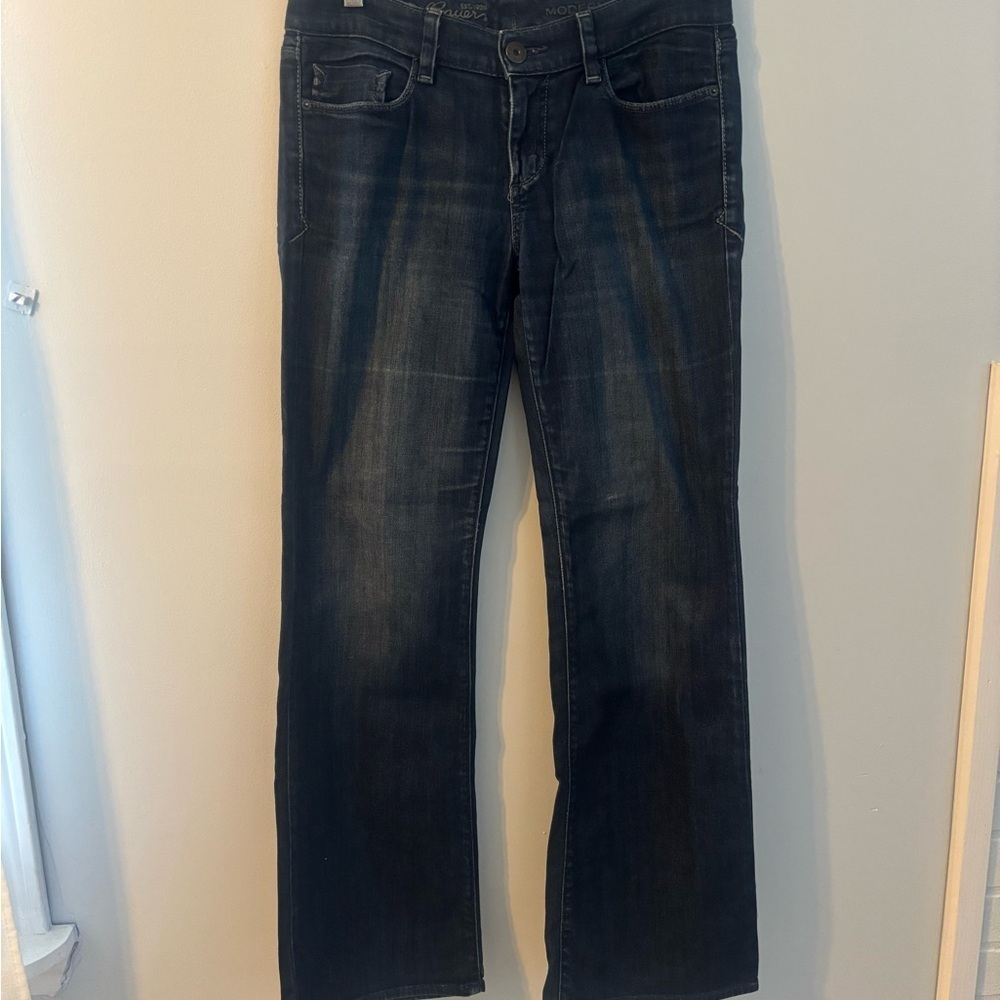 173J Eddie Bauer Dark Blue Women's Boot Cut Jeans